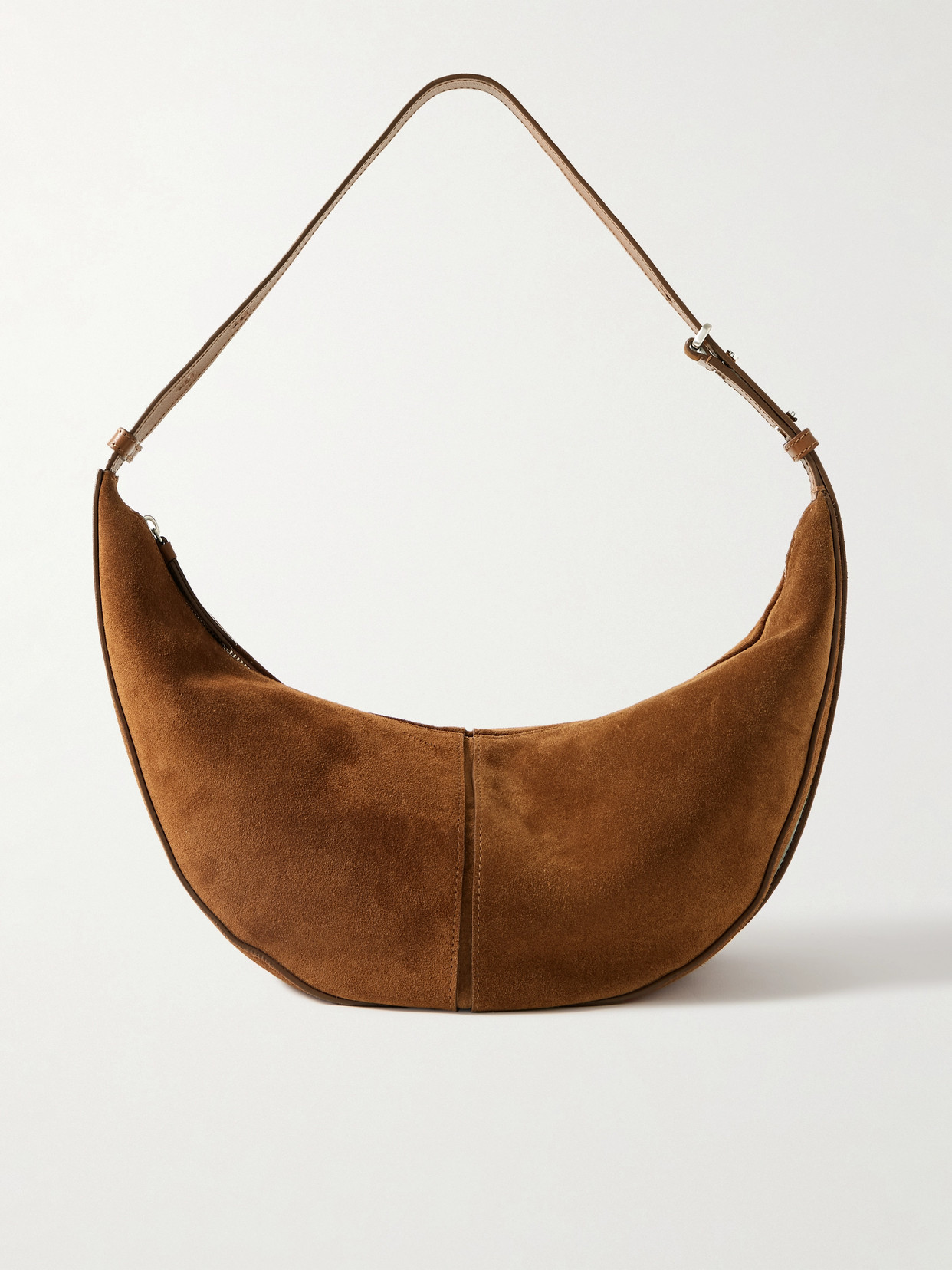 Proenza Schouler - Slide Paneled Suede Shoulder Bag - Brown
