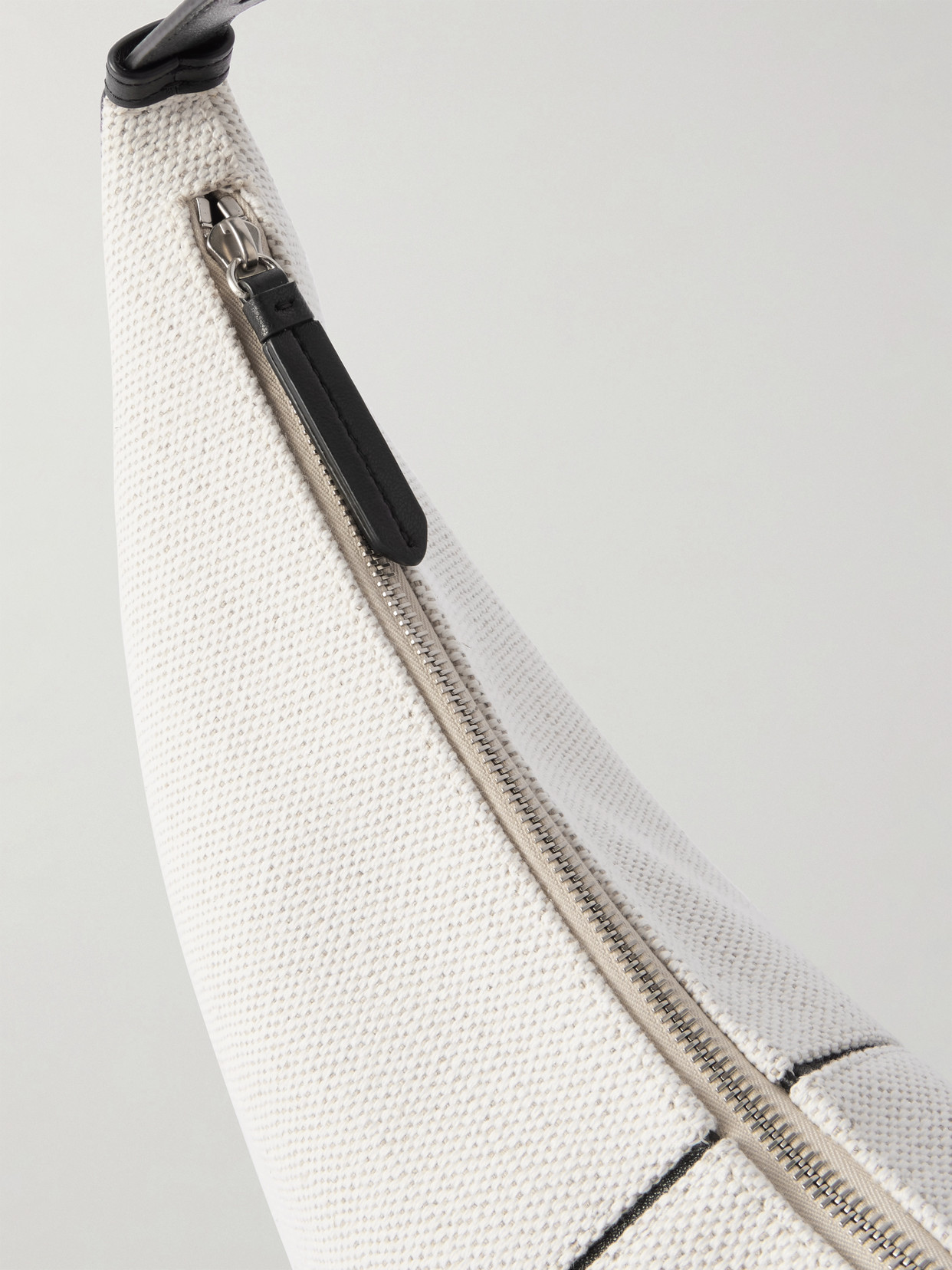 Proenza Schouler Slide Zip Canvas Shoulder Bag In Off-white