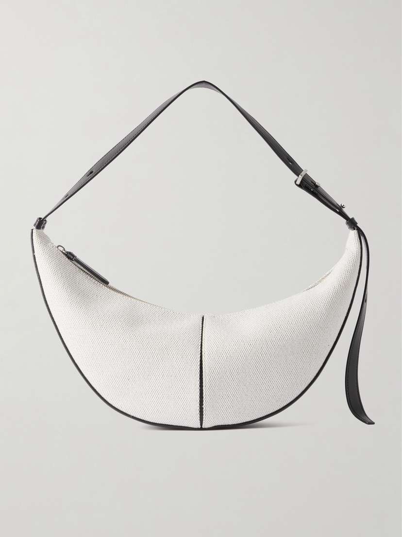 Proenza Schouler Slide Leather And Canvas Shoulder Bag