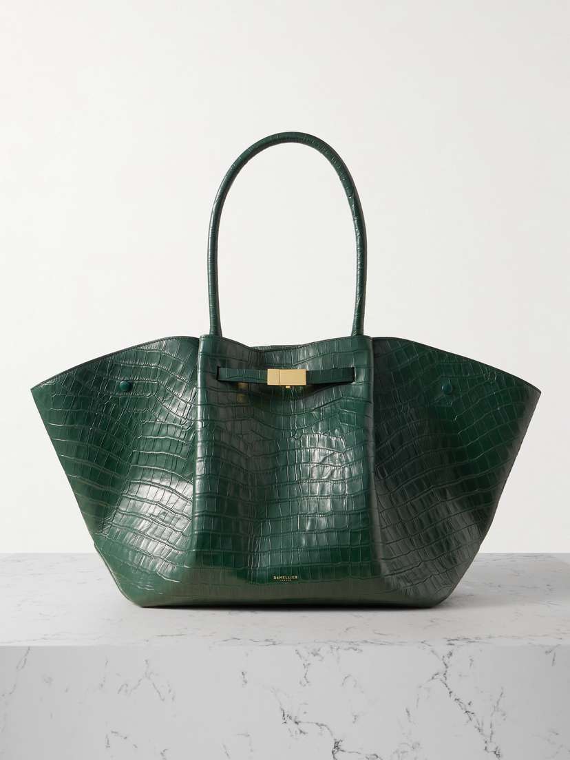 DeMellier New York Croc-effect Leather Tote