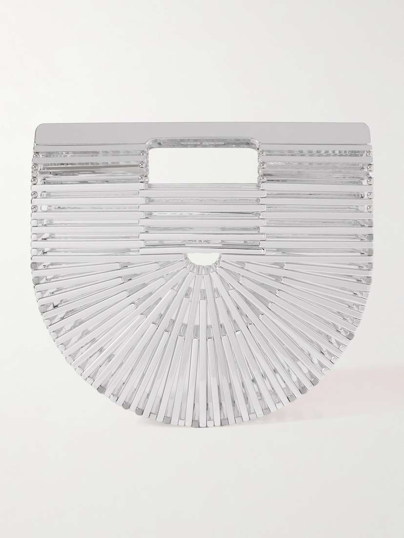 Cult Gaia Ark Mini Silver-tone Acrylic Tote
