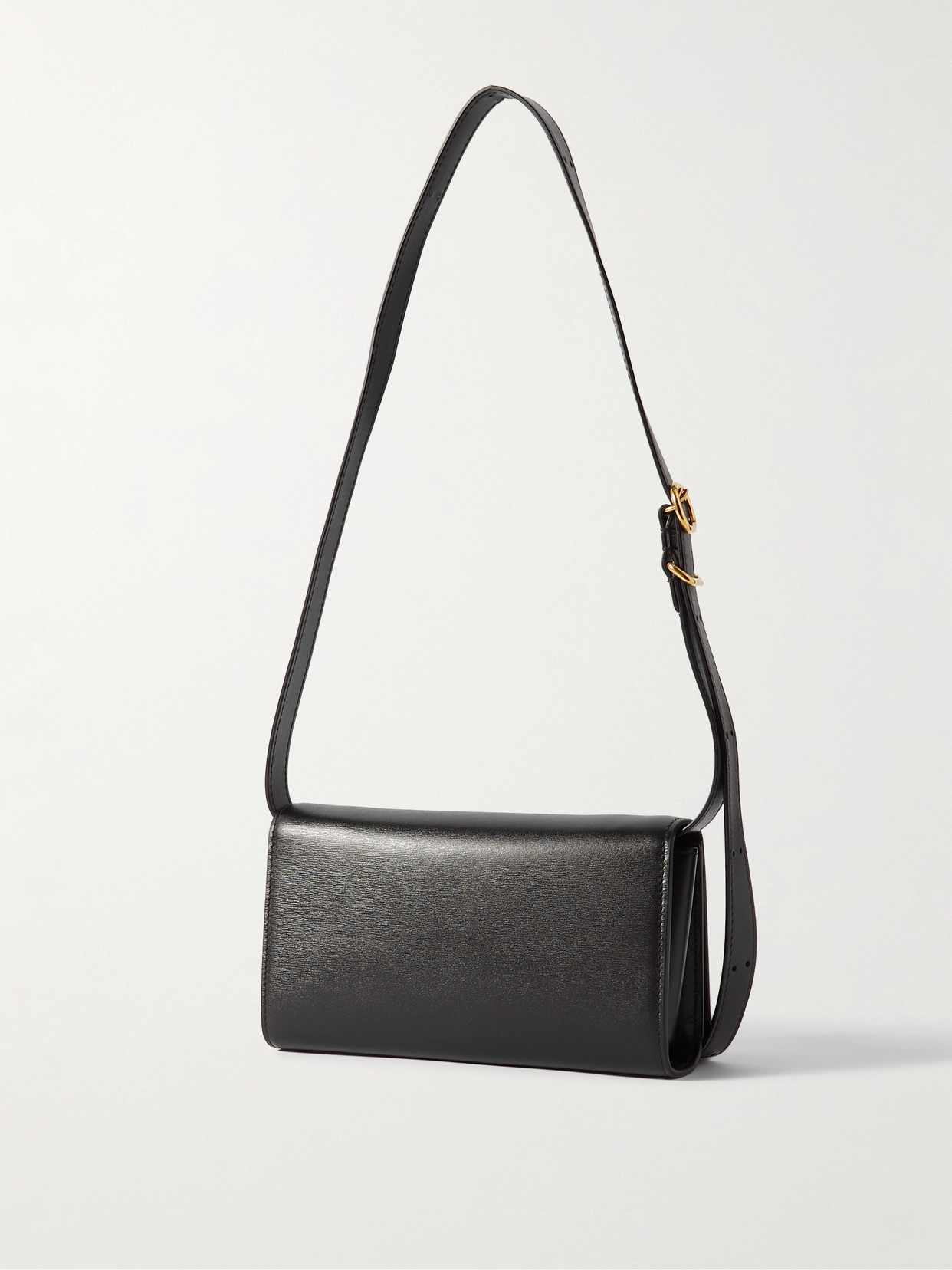Jil Sander All-day Textured-leather Shoulder Bag In Black