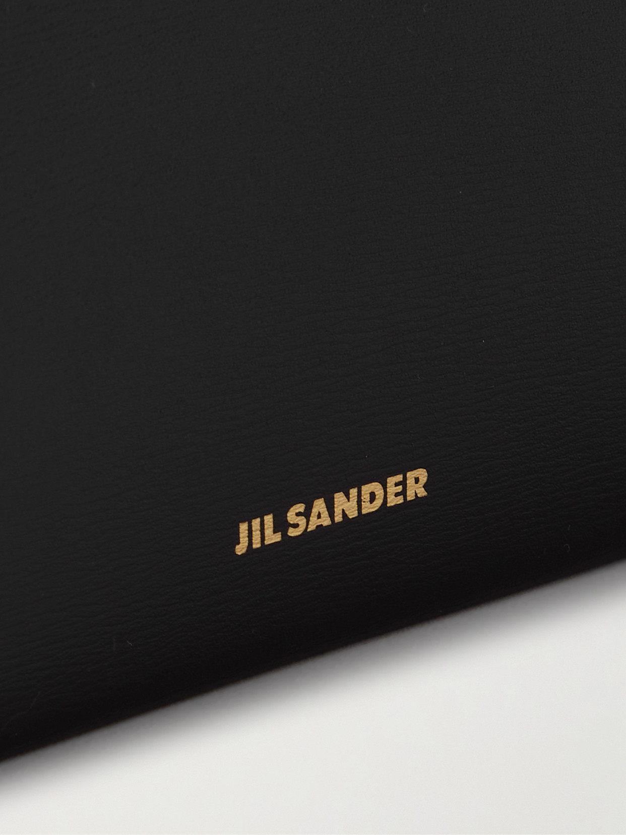 Jil Sander All-day Textured-leather Shoulder Bag In Black