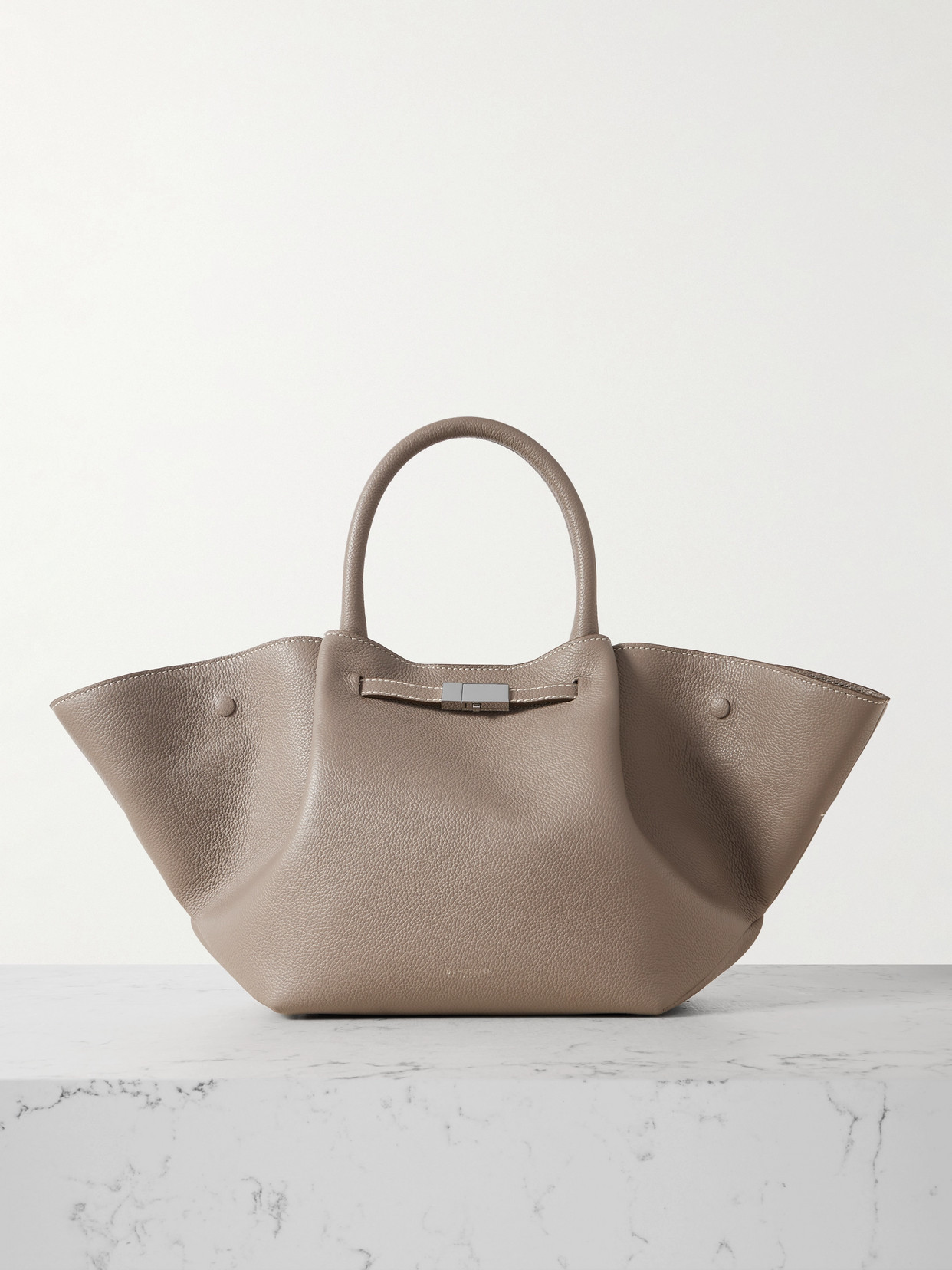 DeMellier - New York Textured-leather Tote - Gray