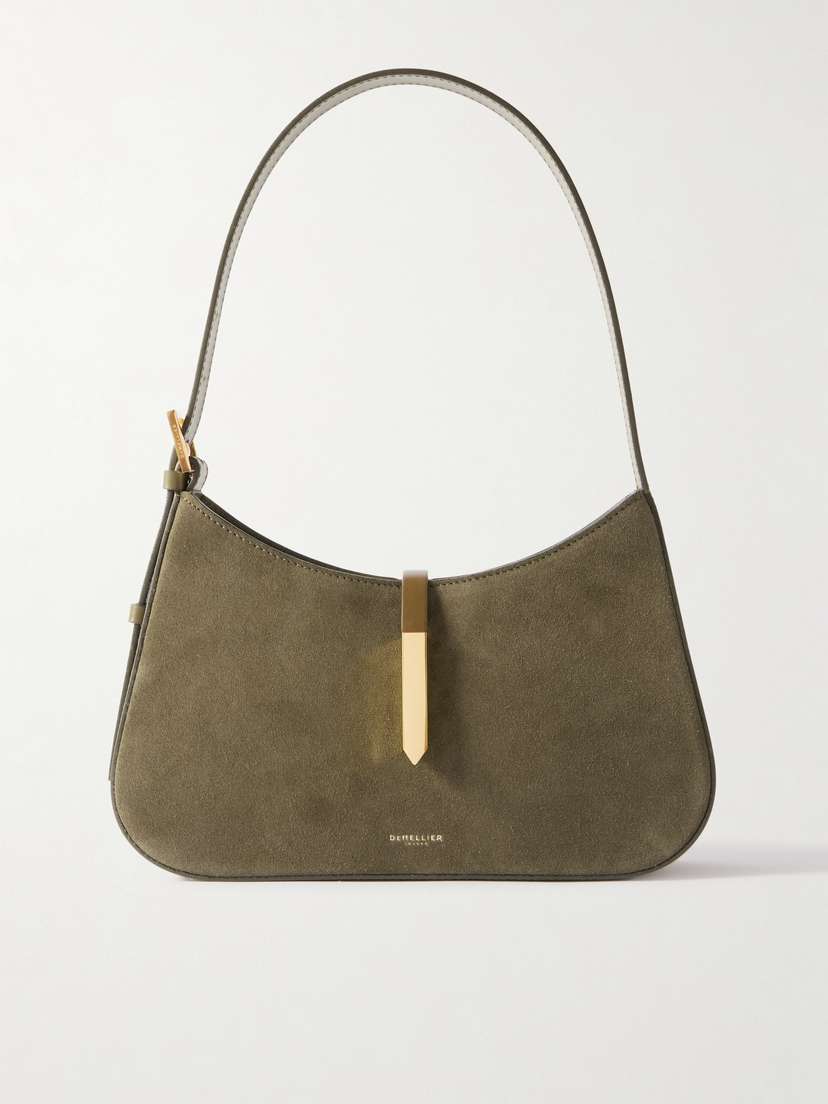 DeMellier Tokyo Suede And Leather Shoulder Bag