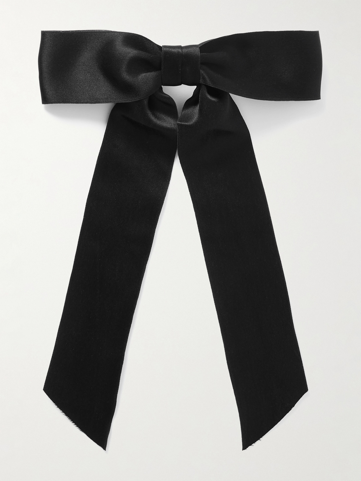 Jennifer Behr - Virginia Silk-satin Bow Hair Clip - Black