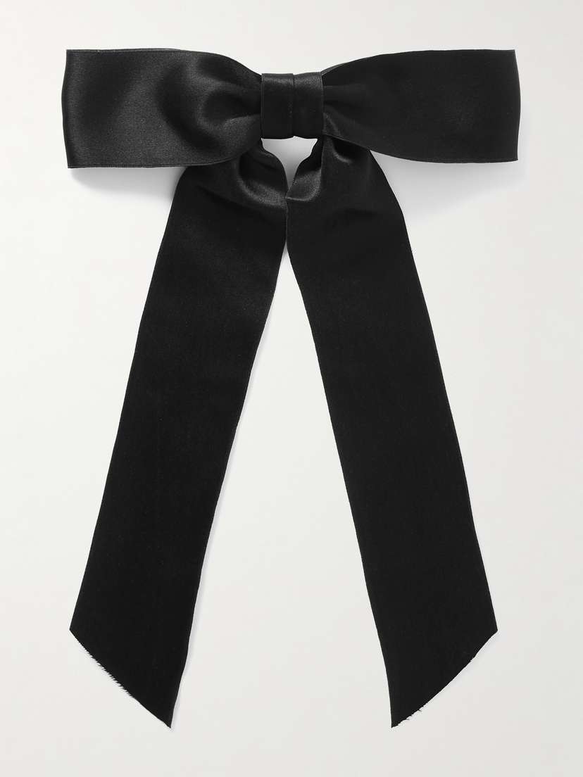 Jennifer Behr Virginia Silk-satin Bow Hair Clip