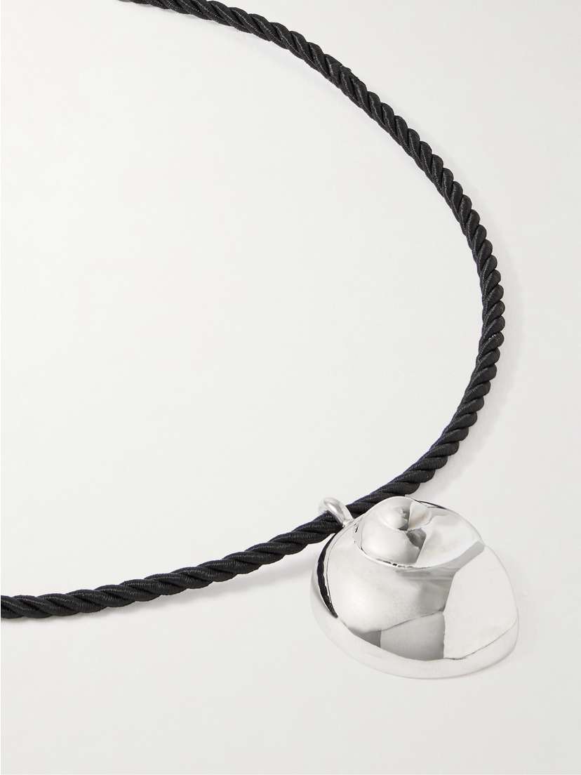 Jennifer Behr Natica Silver-tone And Cord Necklace