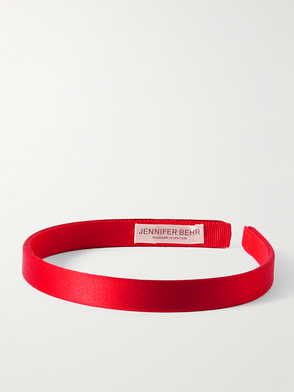 Jennifer Behr - Lucy Silk-satin Headband - Red