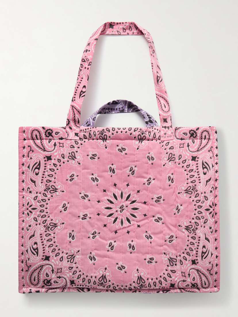 CALL IT BY YOUR NAME Maxi Cabas Reversible Paisley-print Cotton-poplin Tote
