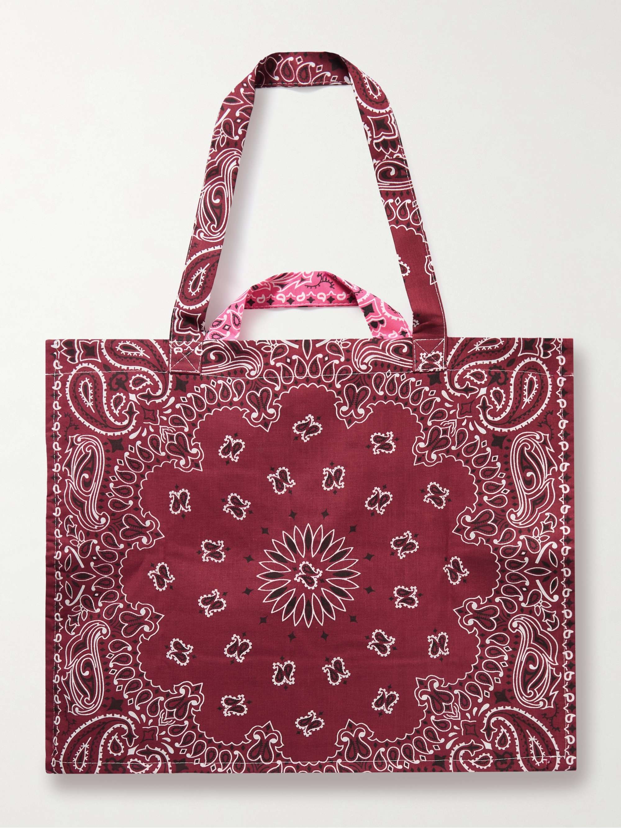 CALL IT BY YOUR NAME Maxi Cabas reversible paisley-print cotton-poplin tote