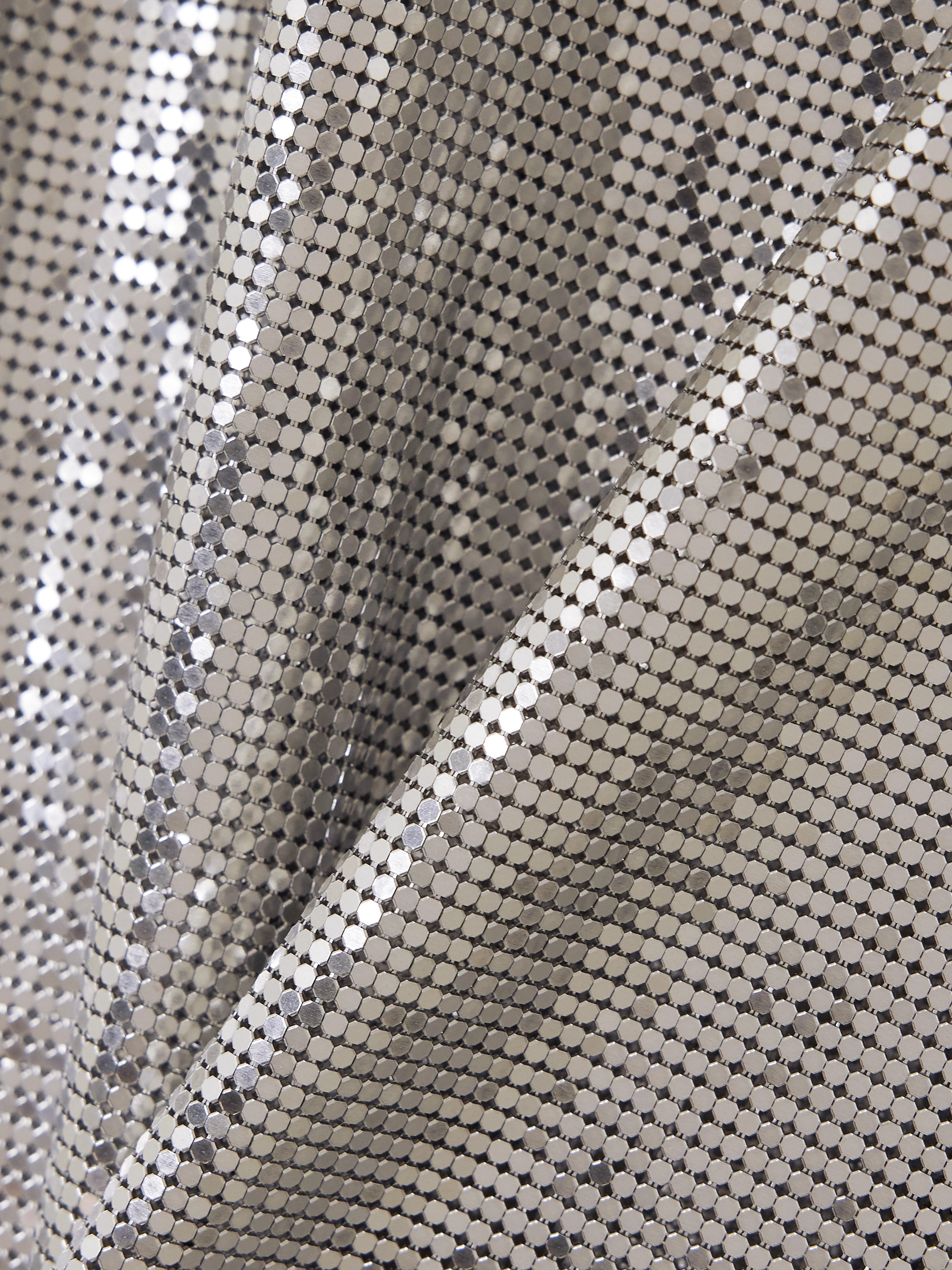 Rabanne Two-tone chainmail mini dress