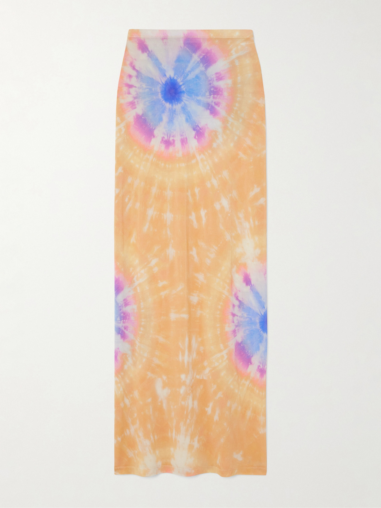 Rabanne Second Skin Tie-dyed Stretch-jersey Maxi Skirt In Multi