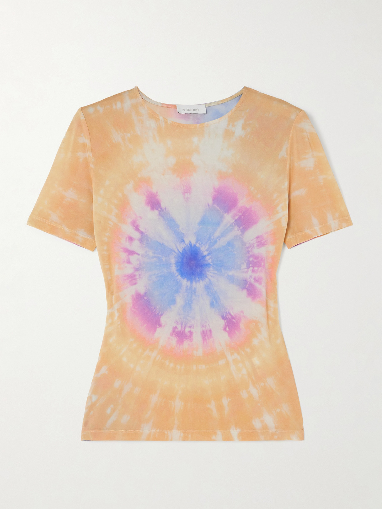 Rabanne Second Skin Tie-dyed Stretch-jersey T-shirt In Multi