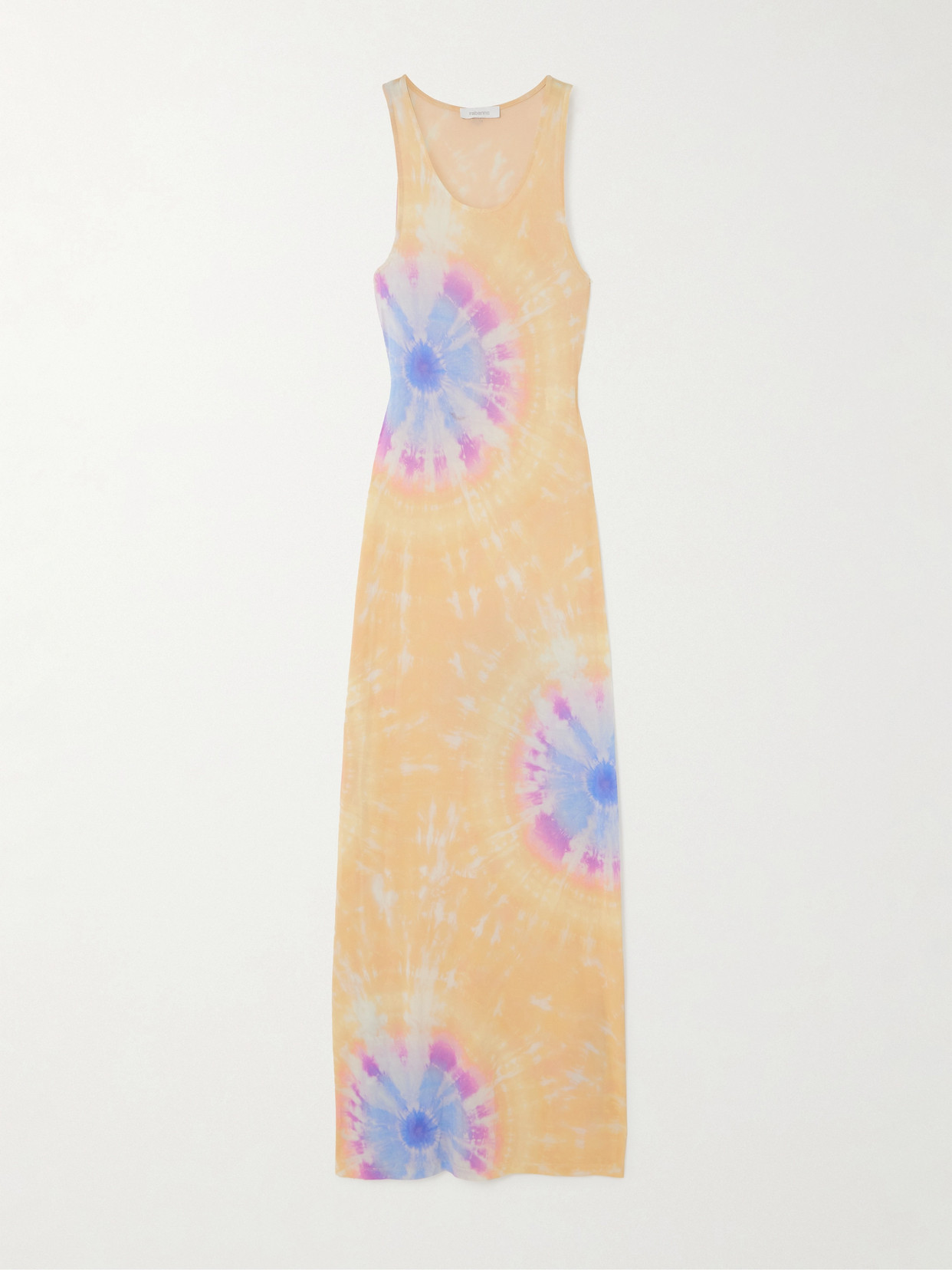 Rabanne Second Skin Tie-dyed Stretch-jersey Maxi Dress In Multi