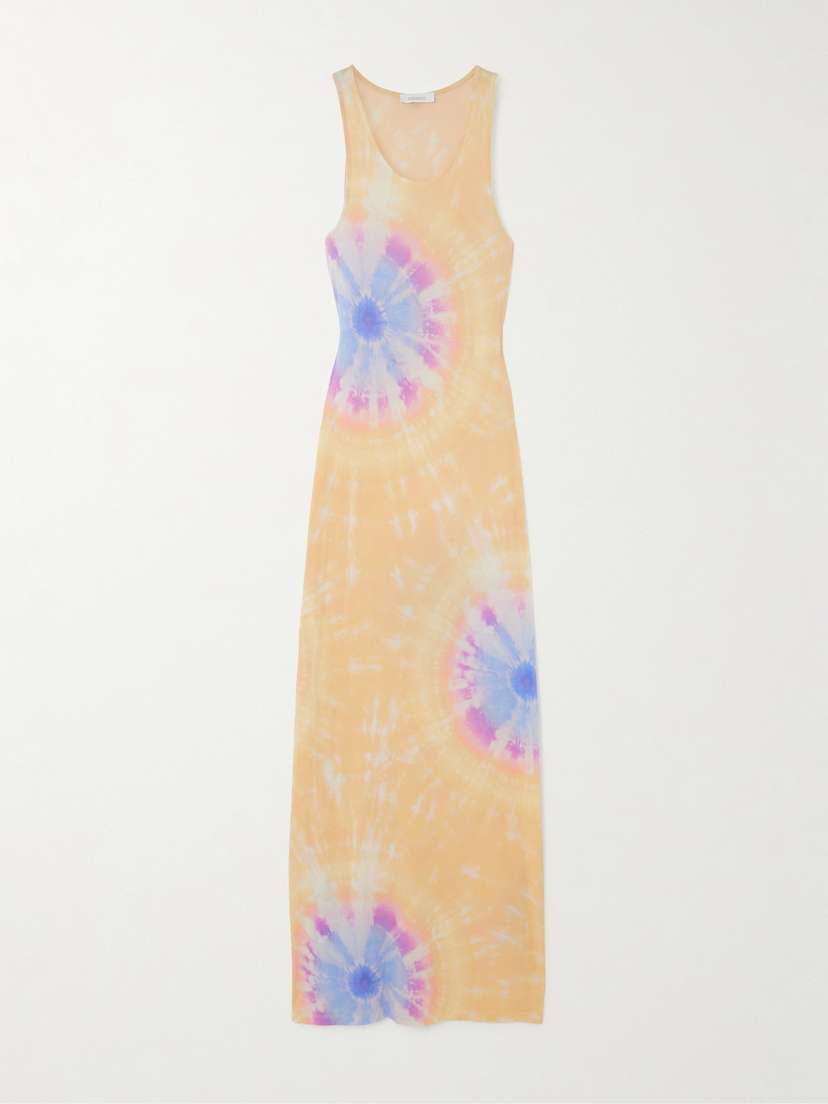 Rabanne Second Skin Tie-dyed Stretch-jersey Maxi Dress
