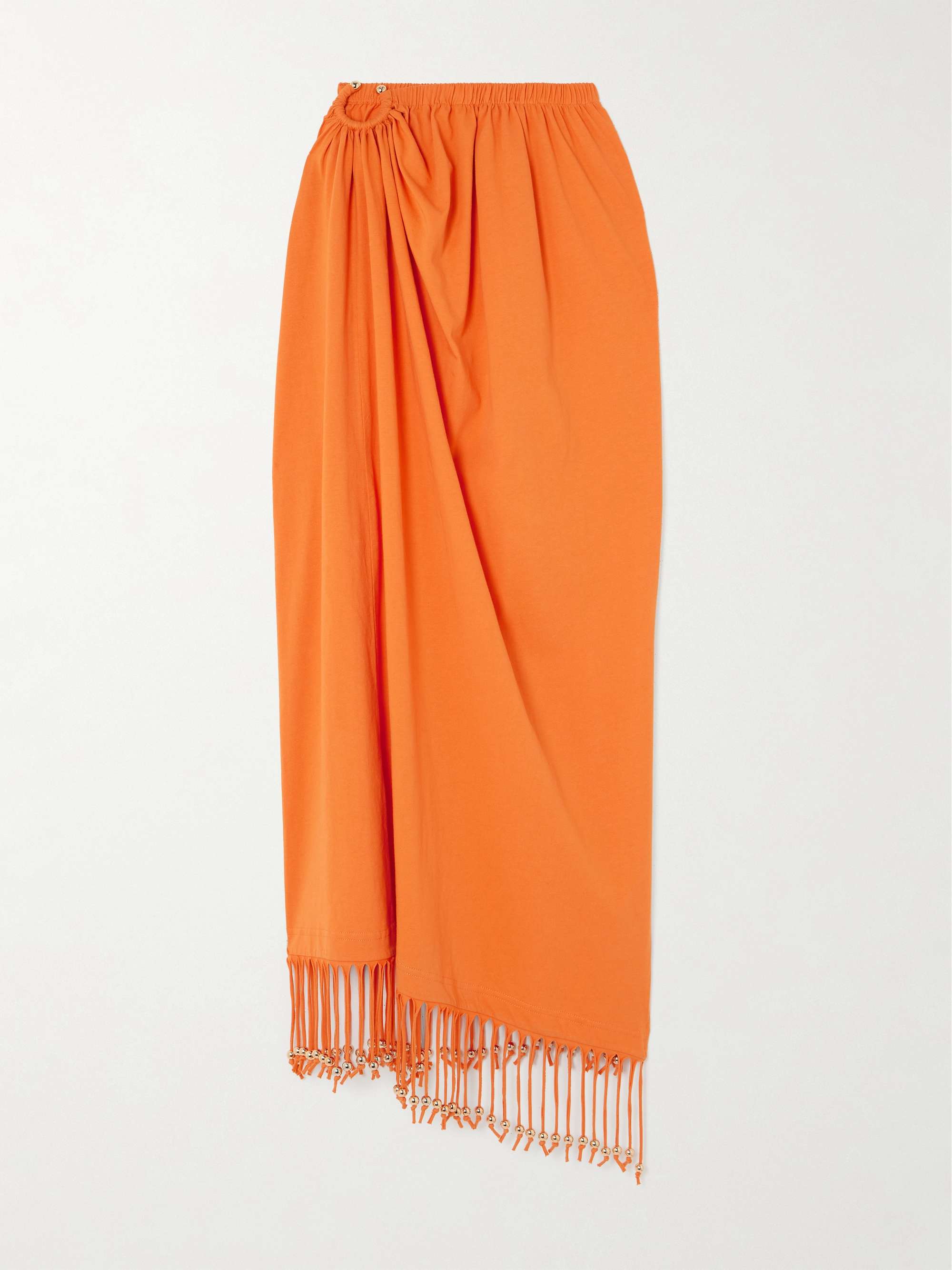 Orange jersey skirt deals