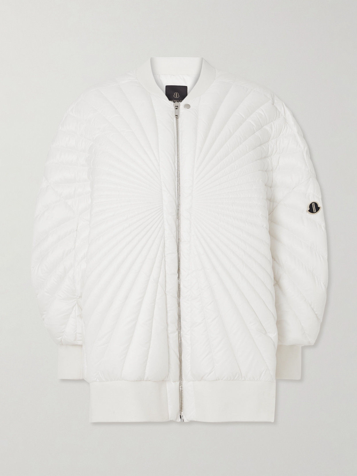 Rick Owens - + Moncler Radiance Peter Oversized Appliquéd Quilted Shell Down Jacket - White