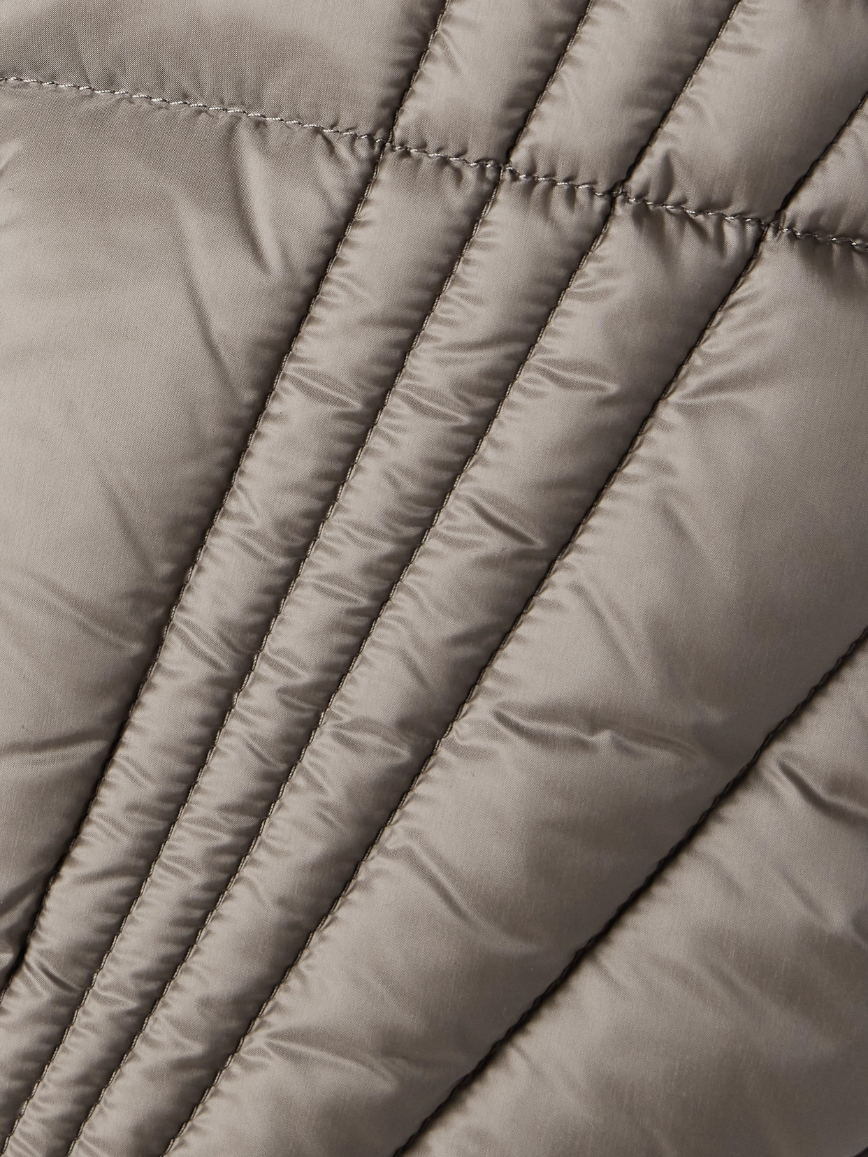 Rick Owens + Moncler Megapenta Quilted Shell Down Jacket In Brown