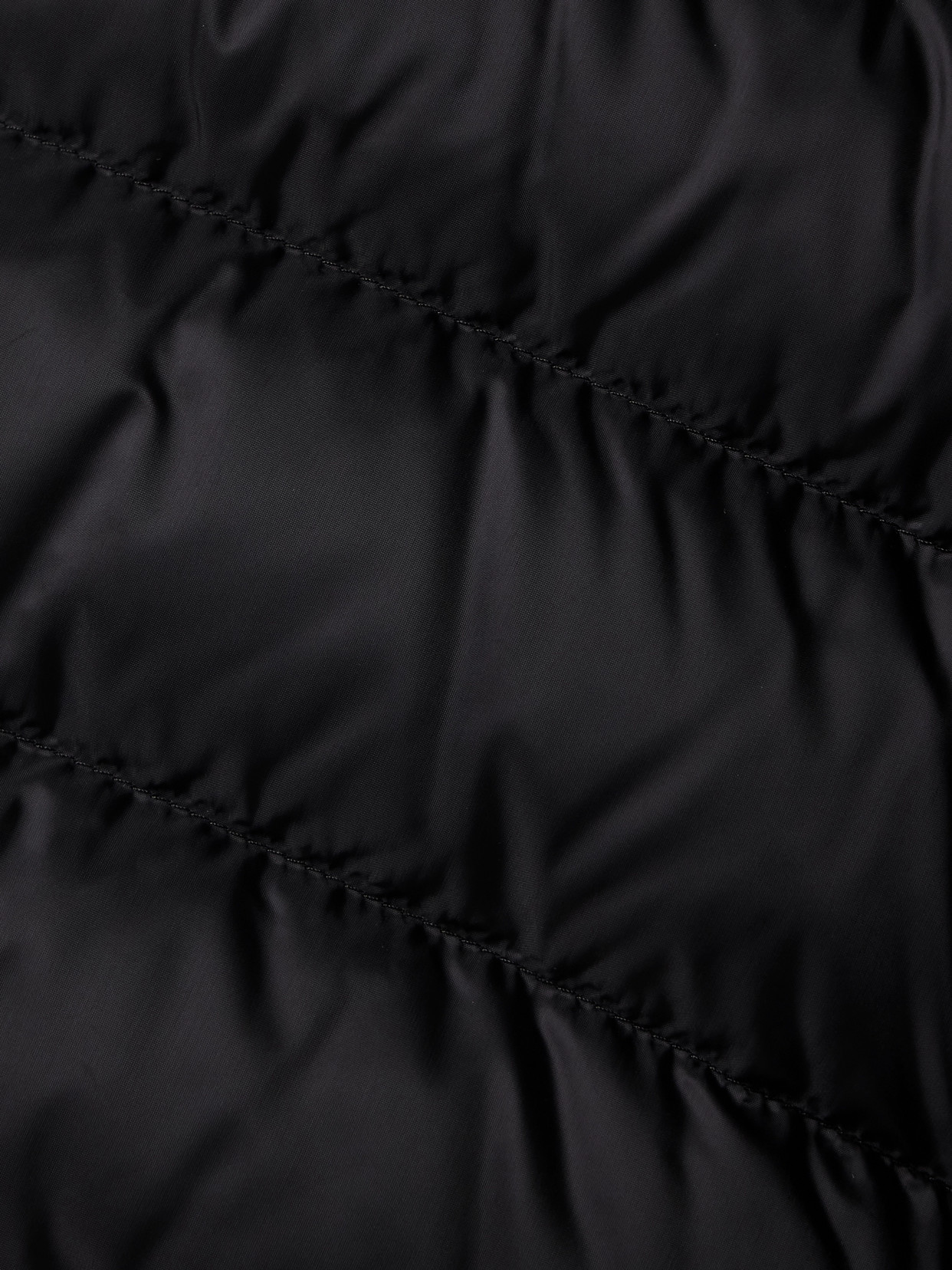Rick Owens + Moncler Webbing-trimmed Quilted Shell Down Jacket In Black