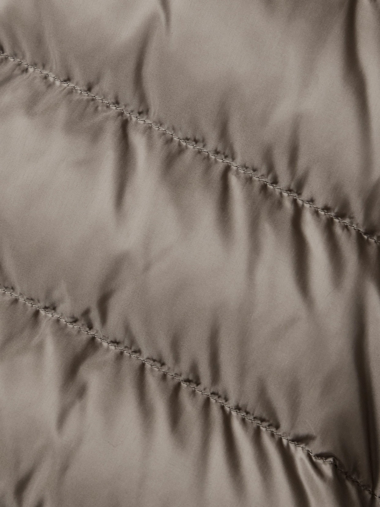 Shop Rick Owens + Moncler Webbing-trimmed Quilted Shell Down Jacket In Brown