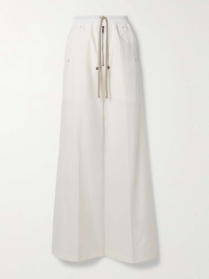 Rick Owens Belas Cotton-blend Poplin Wide-leg Pants
