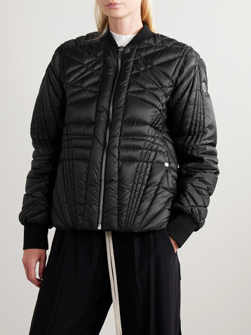 Rick Owens + Moncler Megapenta quilted shell down jacket