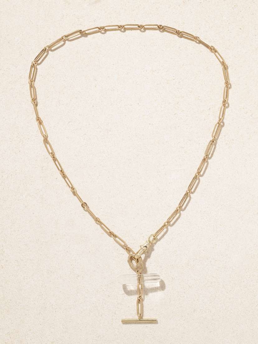 Pascale Monvoisin Debbie N°2 + Iman 9-karat , Quartz And Diamond Necklace - One size