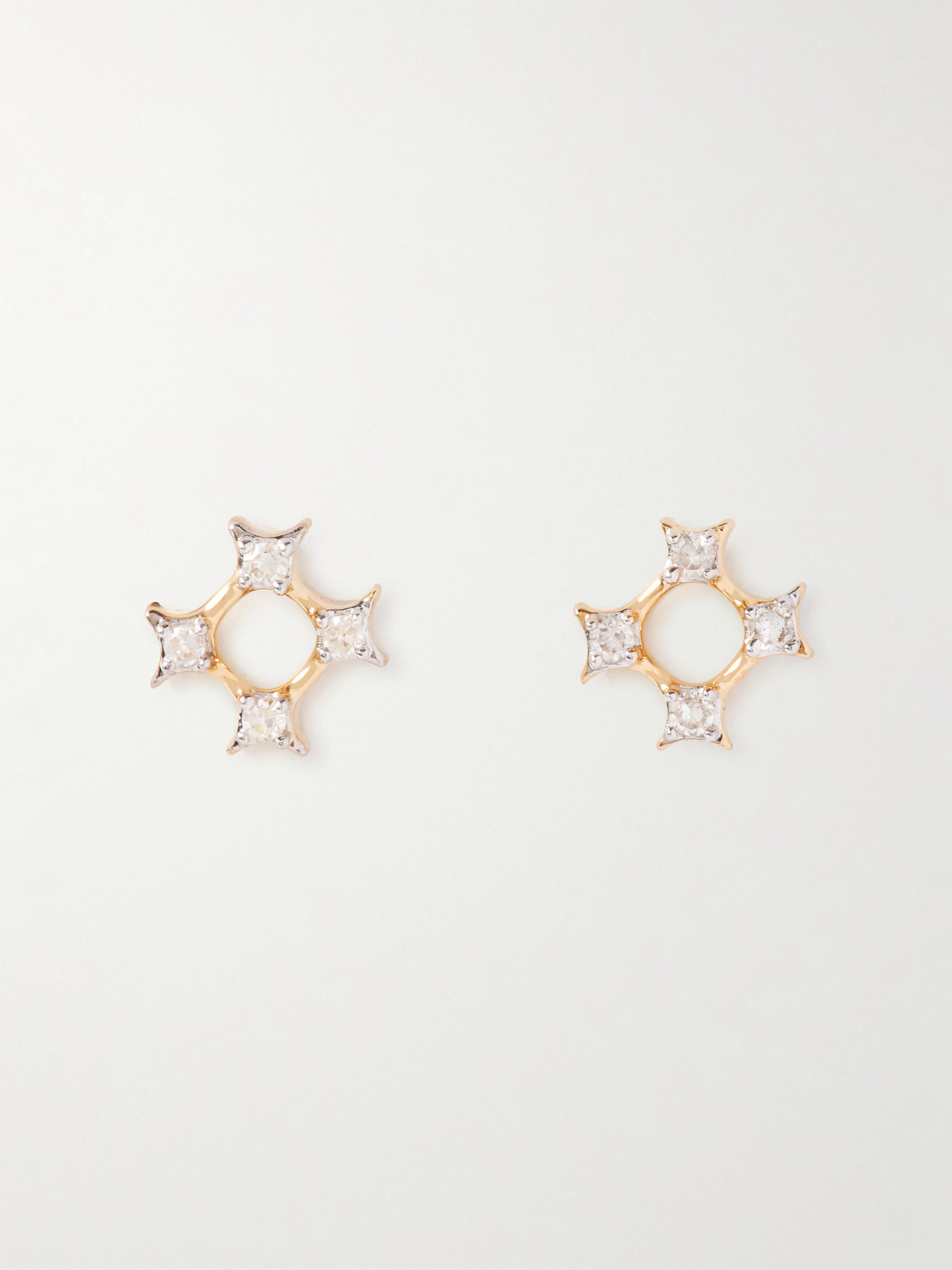 Stone And Strand Aura 10-karat Gold Diamond Earrings