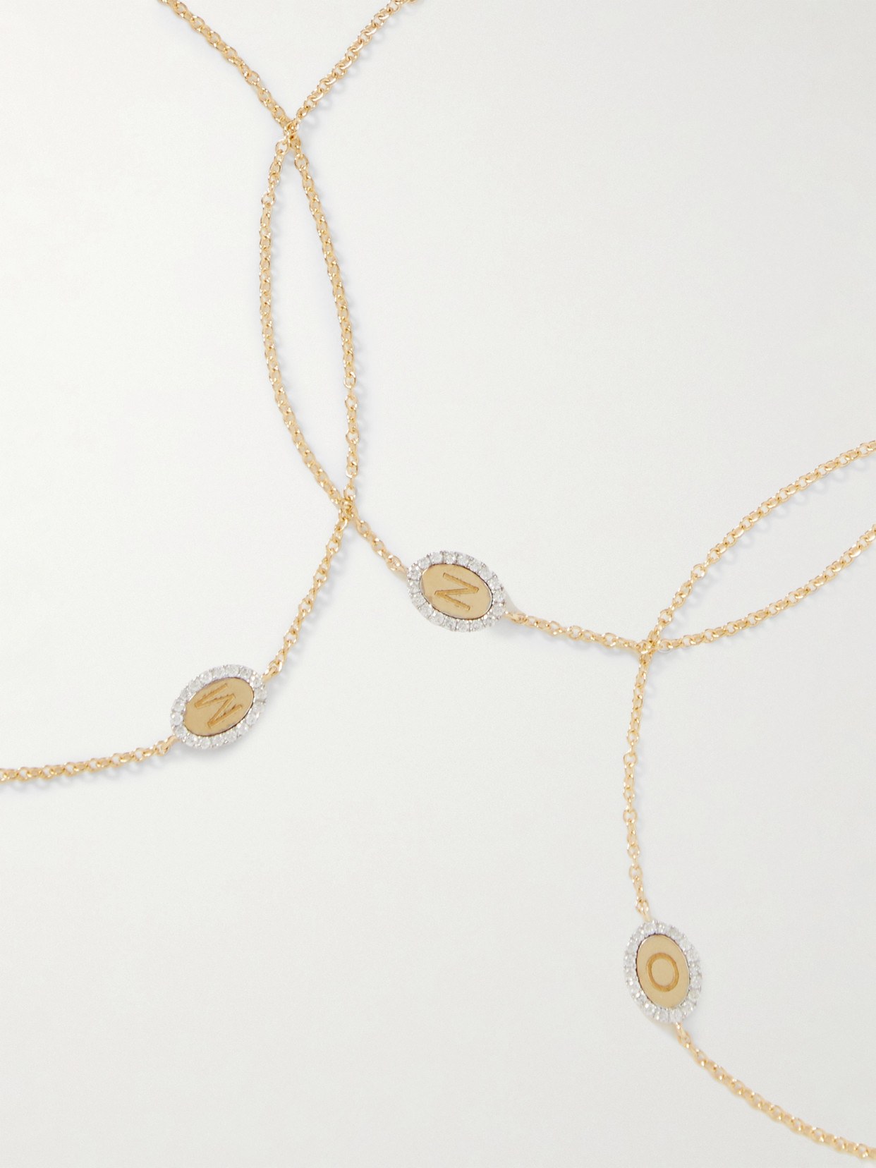 Stone And Strand Teeny Marquee 10-karat Gold Diamond Bracelet