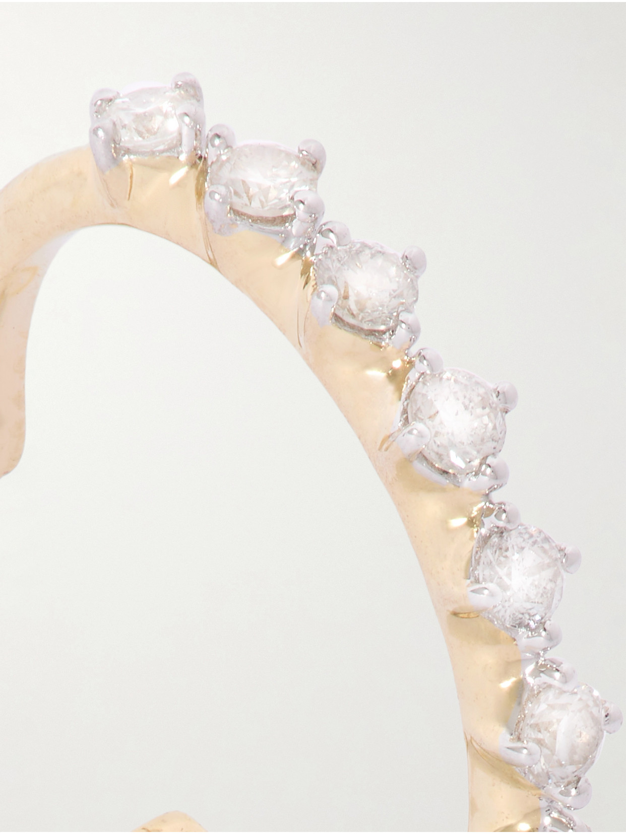 Stone And Strand Bright Lights 10-karat Gold Diamond Ear Cuff In Gold