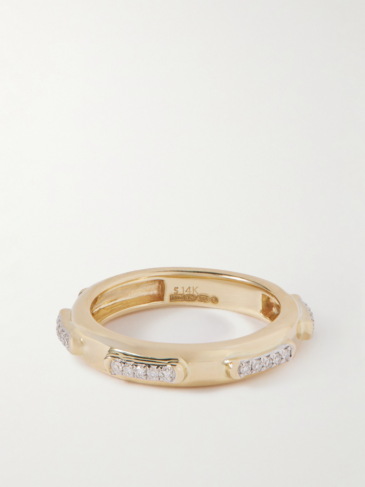 Stone And Strand 14-karat Gold Diamond Ring