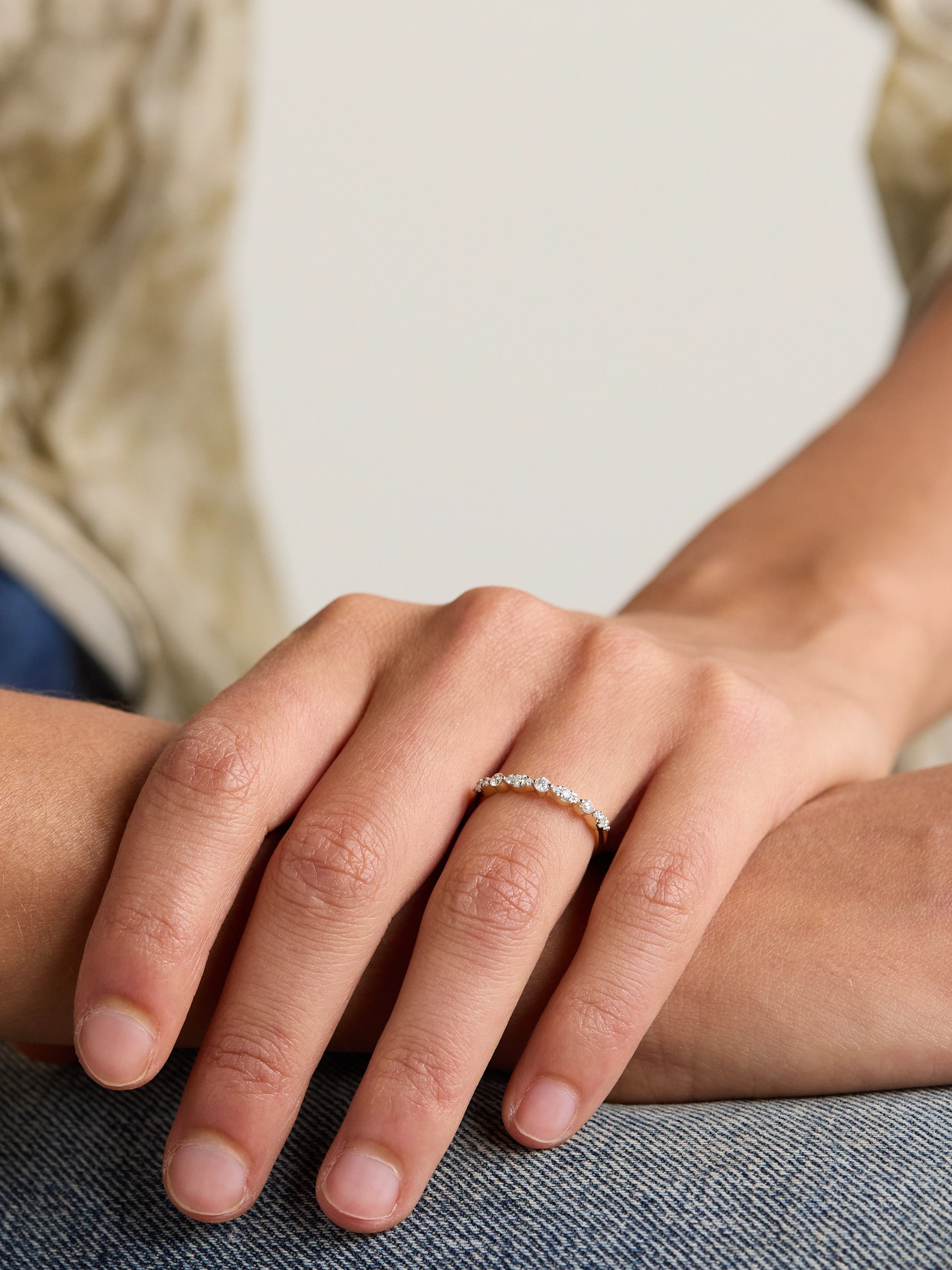 Stone And Strand Muse 10-karat Gold Diamond Ring In Gold