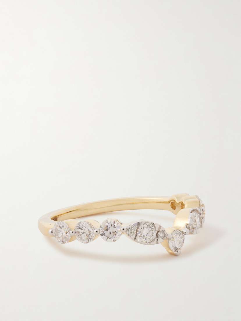 STONE AND STRAND Muse Tiara 10-karat Gold Diamond Ring