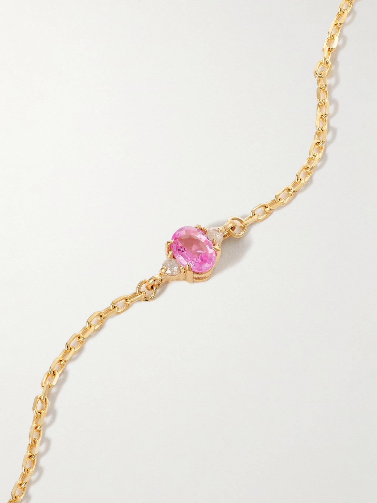 Stone And Strand 10-karat Gold, Sapphire And Diamond Bracelet In Gold