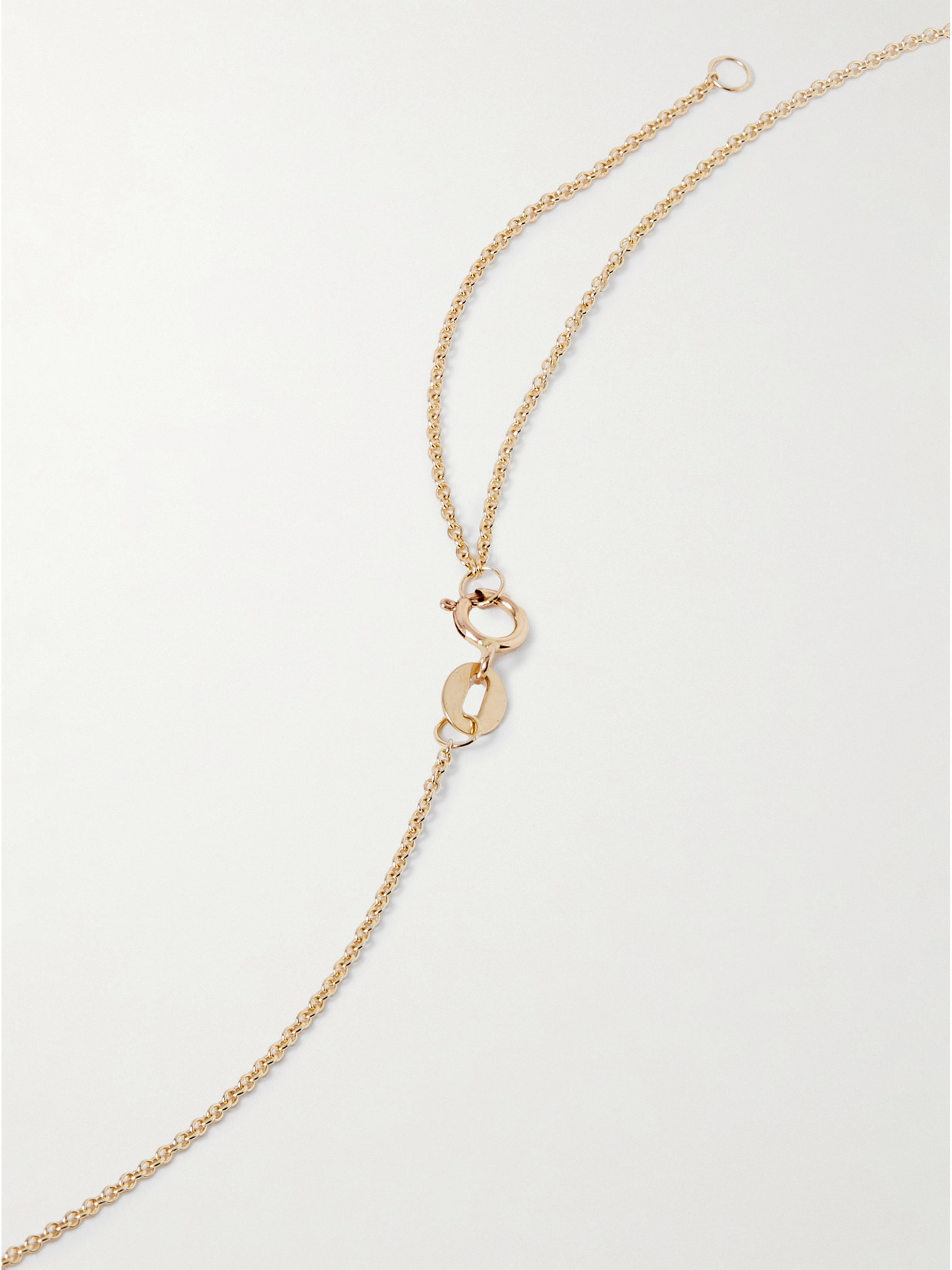 Stone And Strand Initial 10-karat Gold Diamond Necklace In Gold