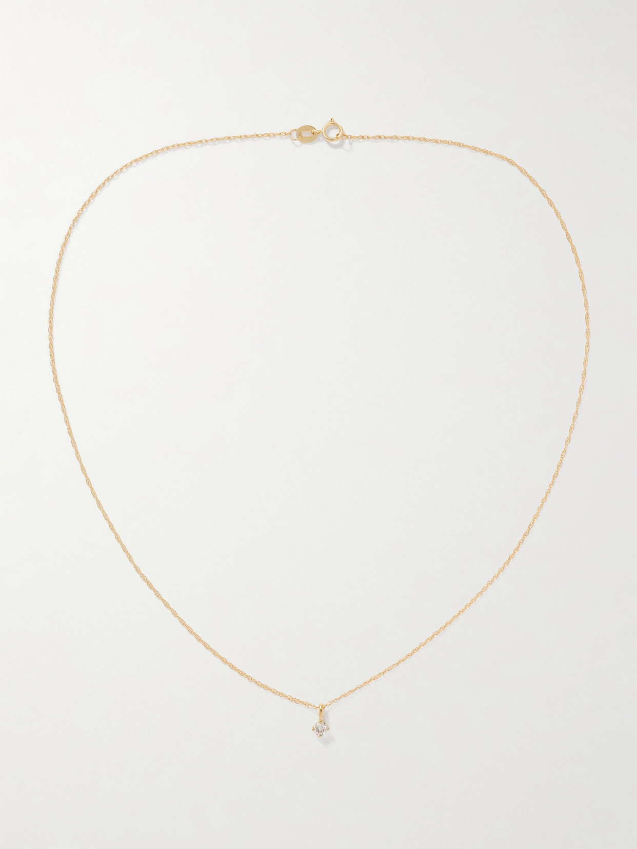 STONE AND STRAND 14-KARAT GOLD DIAMOND NECKLACE