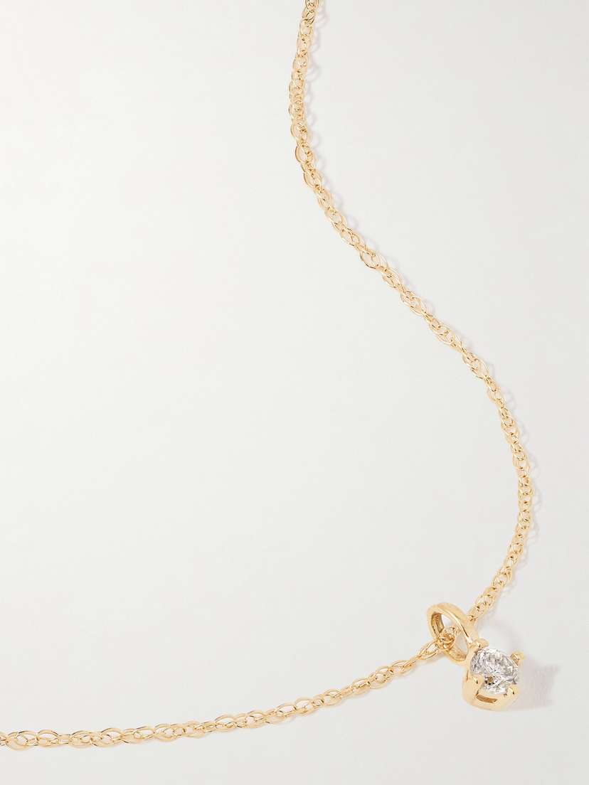 STONE AND STRAND 14-karat Gold Diamond Necklace