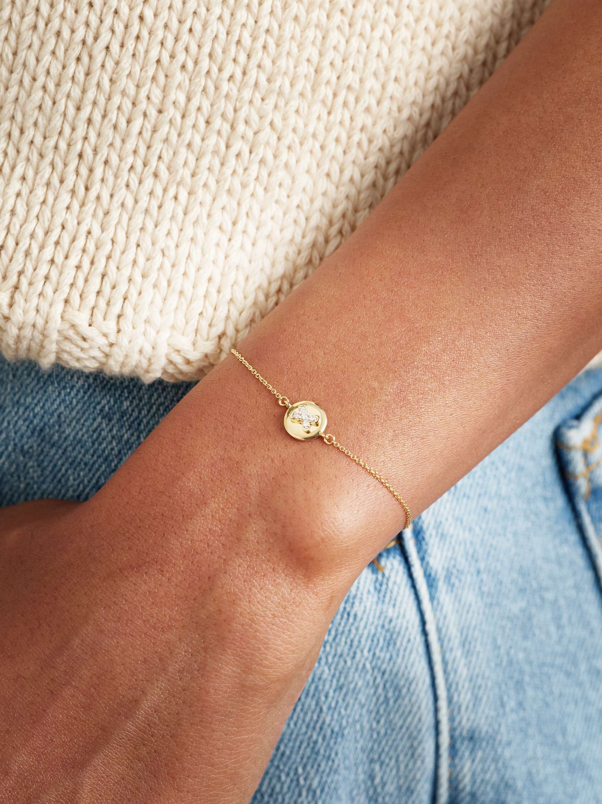 Stone and strand bracelet hotsell