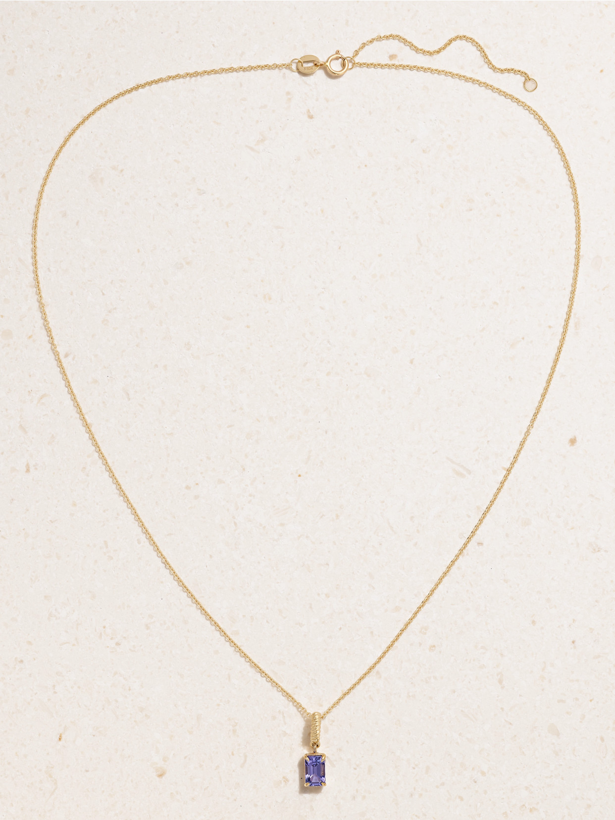 STONE AND STRAND LAKESIDE 10-KARAT GOLD TANZANITE NECKLACE