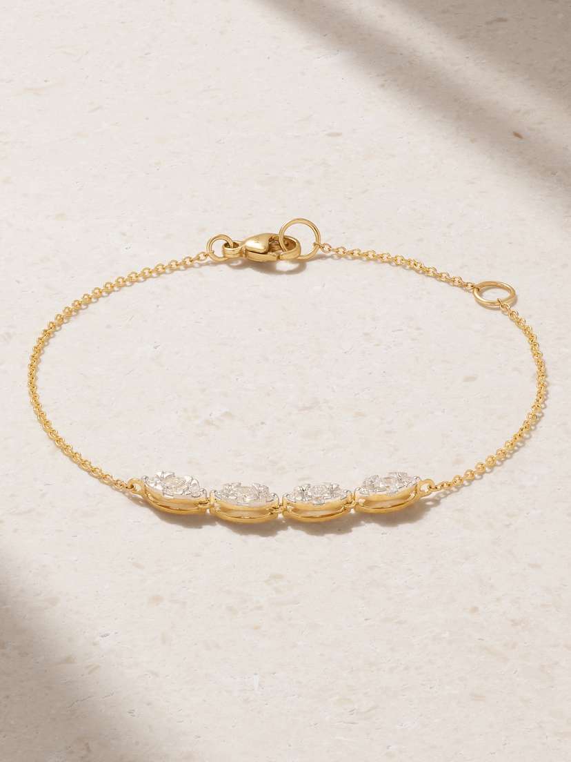 STONE AND STRAND Muse 10-karat Gold Diamond Bracelet