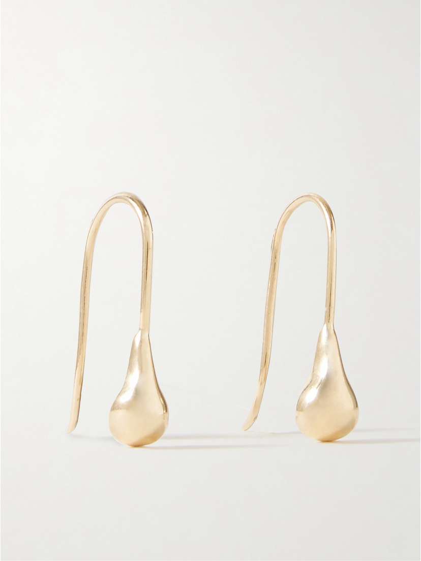 STONE AND STRAND en Droplet 10-karat Gold Earrings