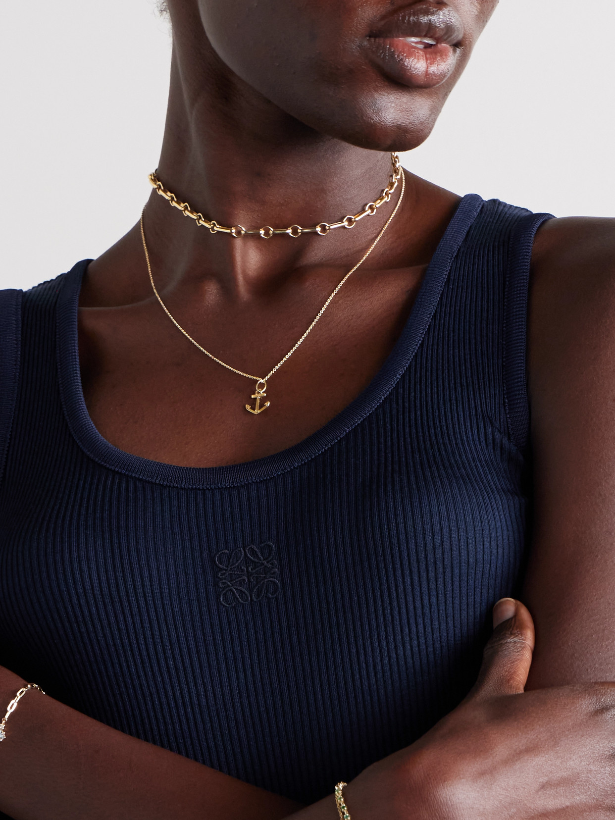 Stone And Strand Stay Grounded 10-karat Gold Diamond Necklace In Gold