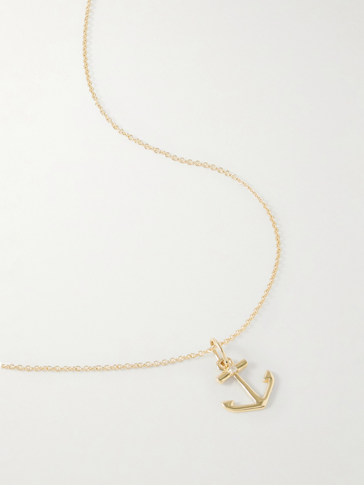 Stone And Strand Stay Grounded 10-karat Gold Diamond Necklace