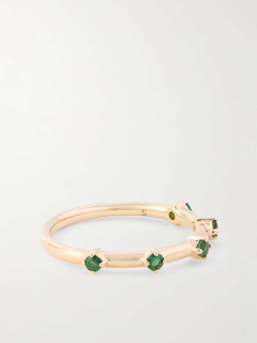 STONE AND STRAND 14-karat Gold Emerald Ring