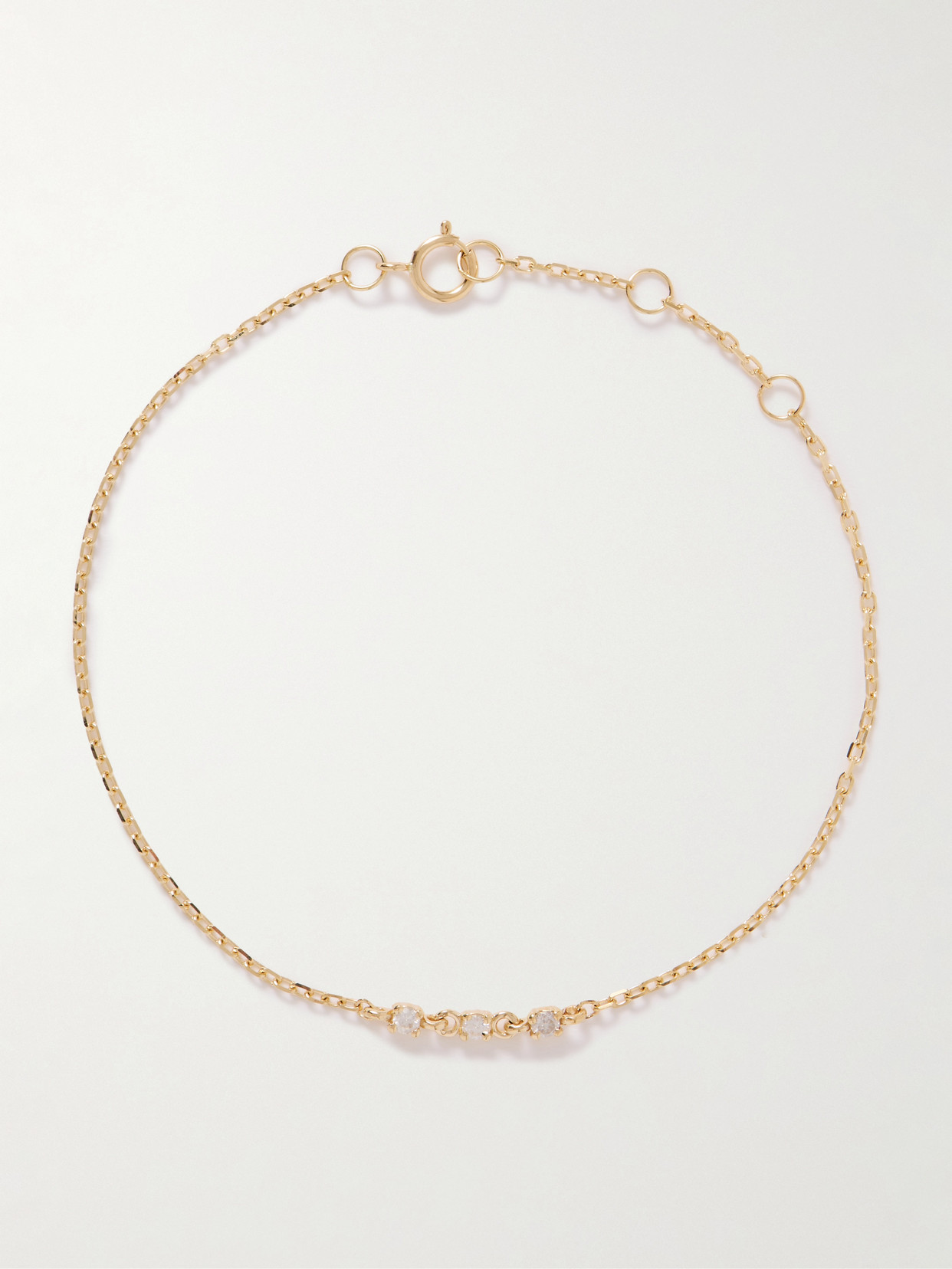 Stone And Strand 14-karat Gold Diamond Bracelet