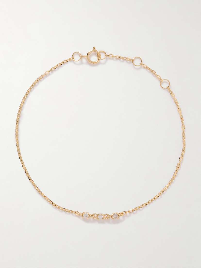 STONE AND STRAND 14-karat Gold Diamond Bracelet
