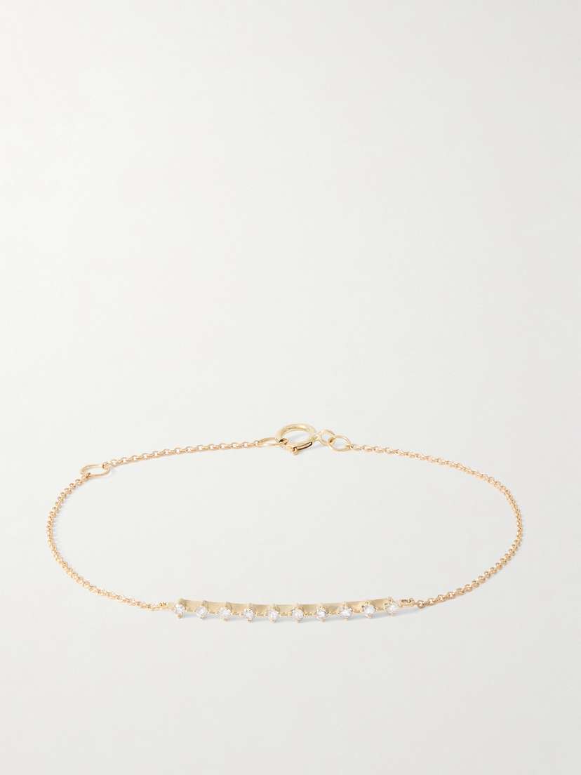 STONE AND STRAND Bright Lights 10-karat Gold Diamond Bracelet