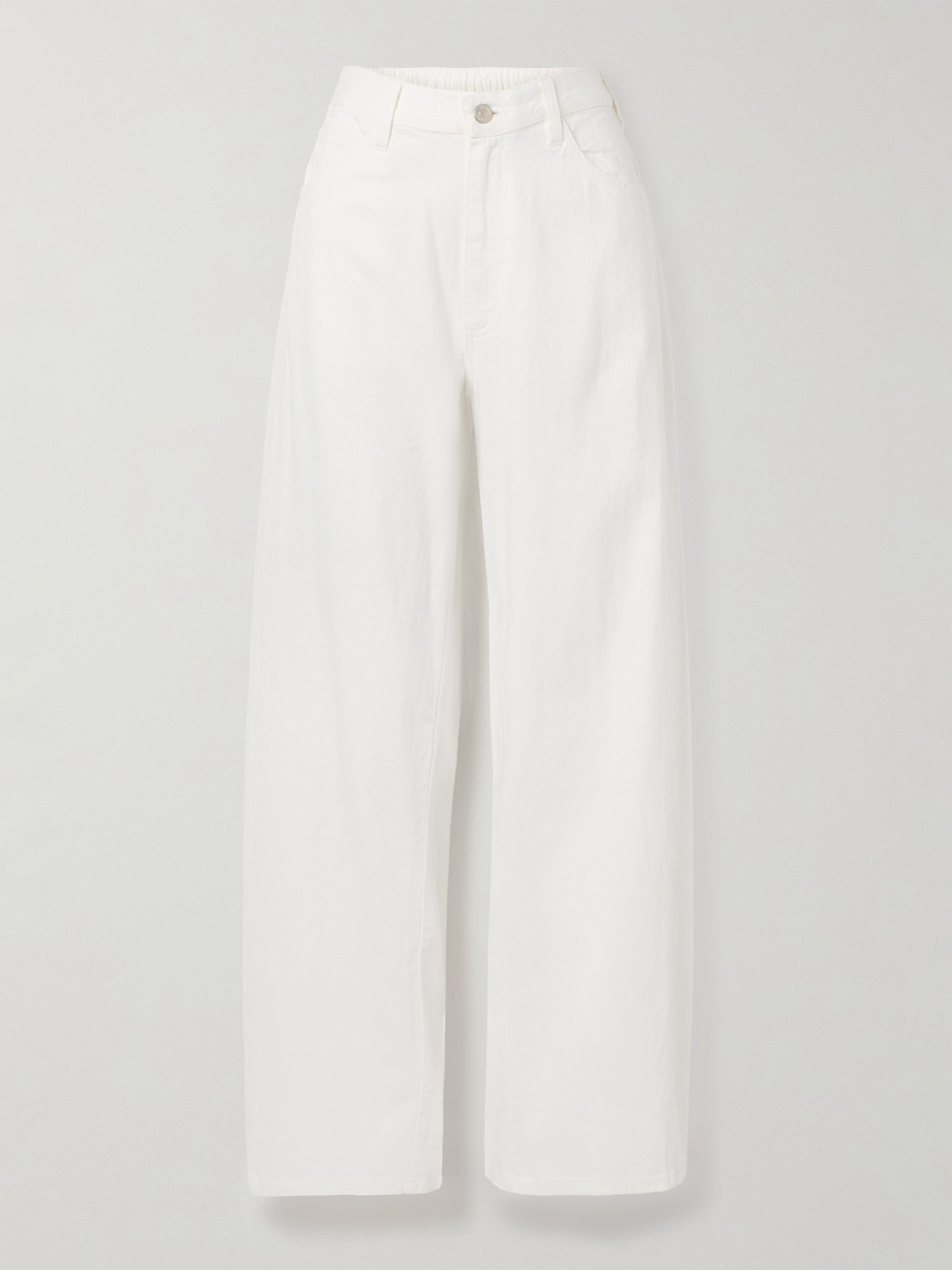 Sea - Elena High-rise Wide-leg Jeans - White