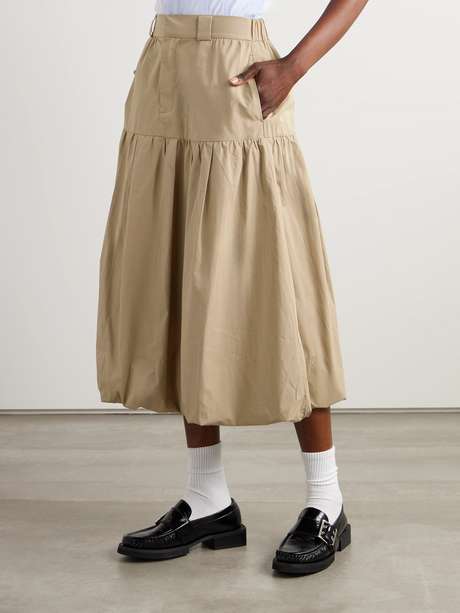 TIERED MIDI SKIRT SEASHELLS main image 0